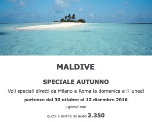 Maldive Speciale Autunno